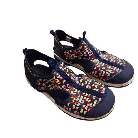 Lands' End Multicolor heart water shoes 5, velcro closure - Picture 1 of 5